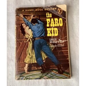 Vintage Western Paperback, The Faro Kid, Leslie Ernenwein 1951‎